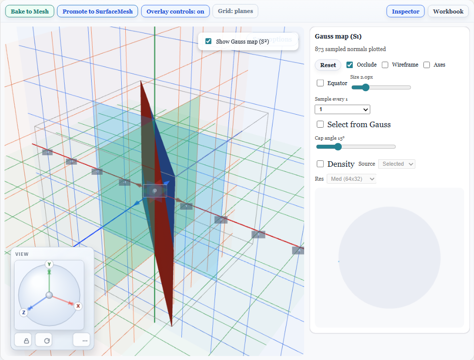 Current main viewer screenshot of Complex Analysis module with complex-map diagnostics